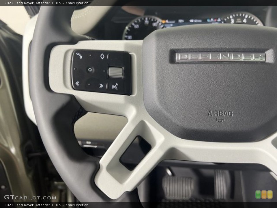 Khaki Interior Steering Wheel for the 2023 Land Rover Defender 110 S #144779501