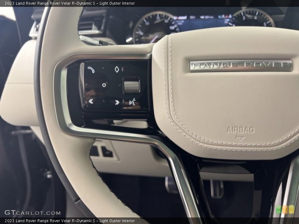 Light Oyster Interior Steering Wheel for the 2023 Land Rover Range Rover Velar R-Dynamic S #144780031