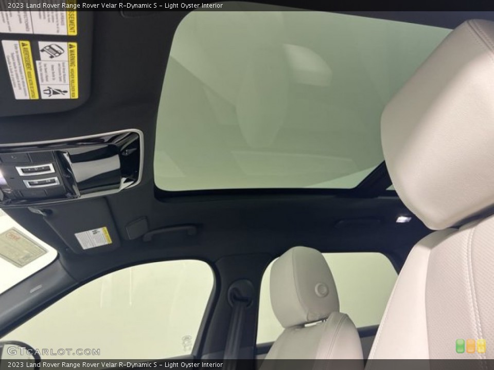 Light Oyster Interior Sunroof for the 2023 Land Rover Range Rover Velar R-Dynamic S #144780112