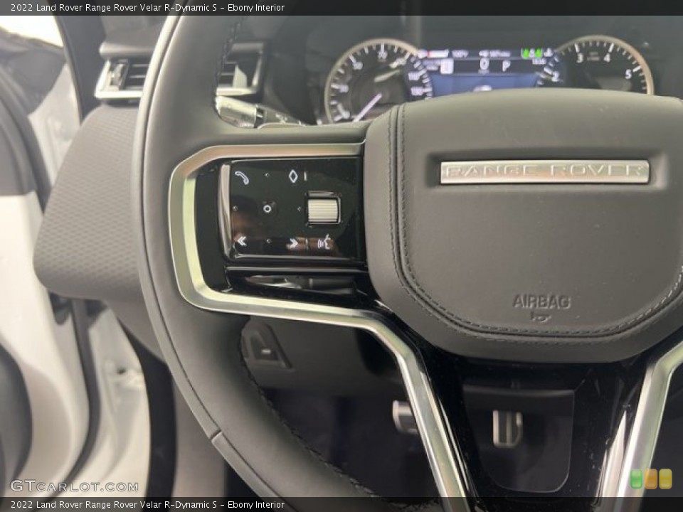 Ebony Interior Steering Wheel for the 2022 Land Rover Range Rover Velar R-Dynamic S #144780292