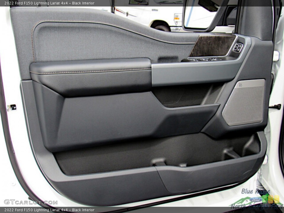 Black Interior Door Panel for the 2022 Ford F150 Lightning Lariat 4x4 #144780643