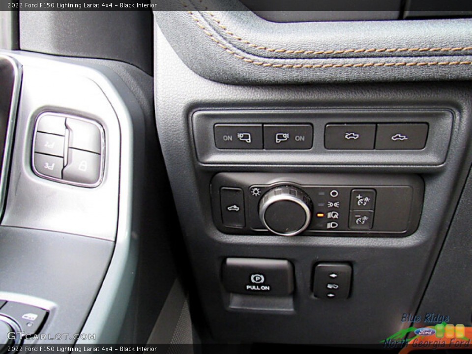 Black Interior Controls for the 2022 Ford F150 Lightning Lariat 4x4 #144780667