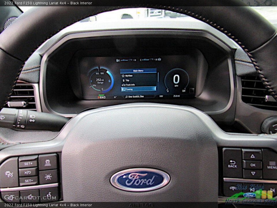 Black Interior Gauges for the 2022 Ford F150 Lightning Lariat 4x4 #144780670
