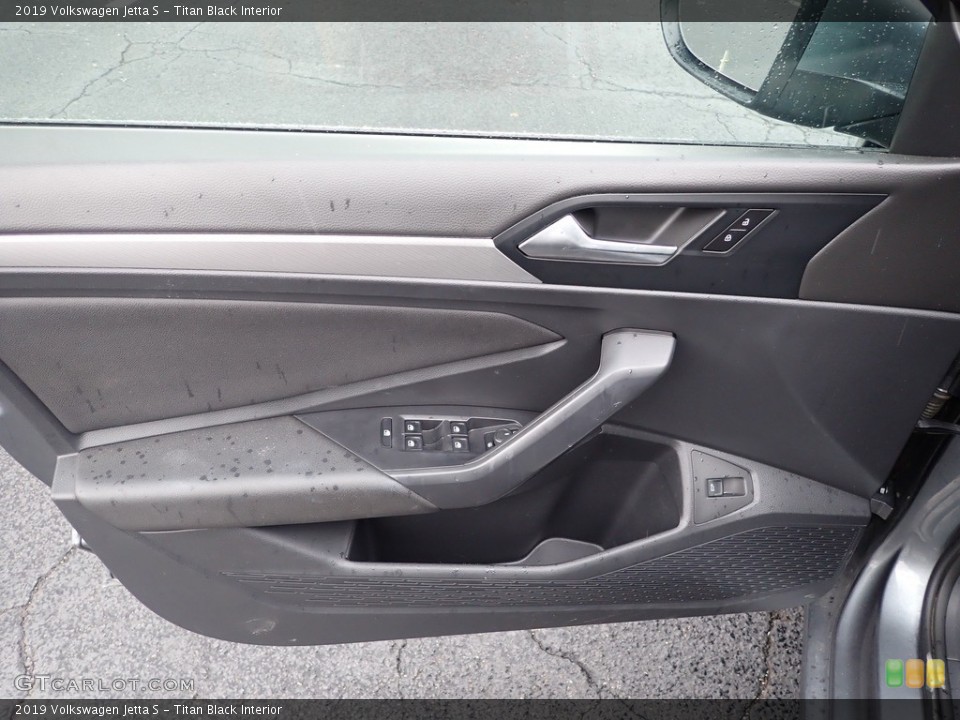 Titan Black Interior Door Panel for the 2019 Volkswagen Jetta S #144782009