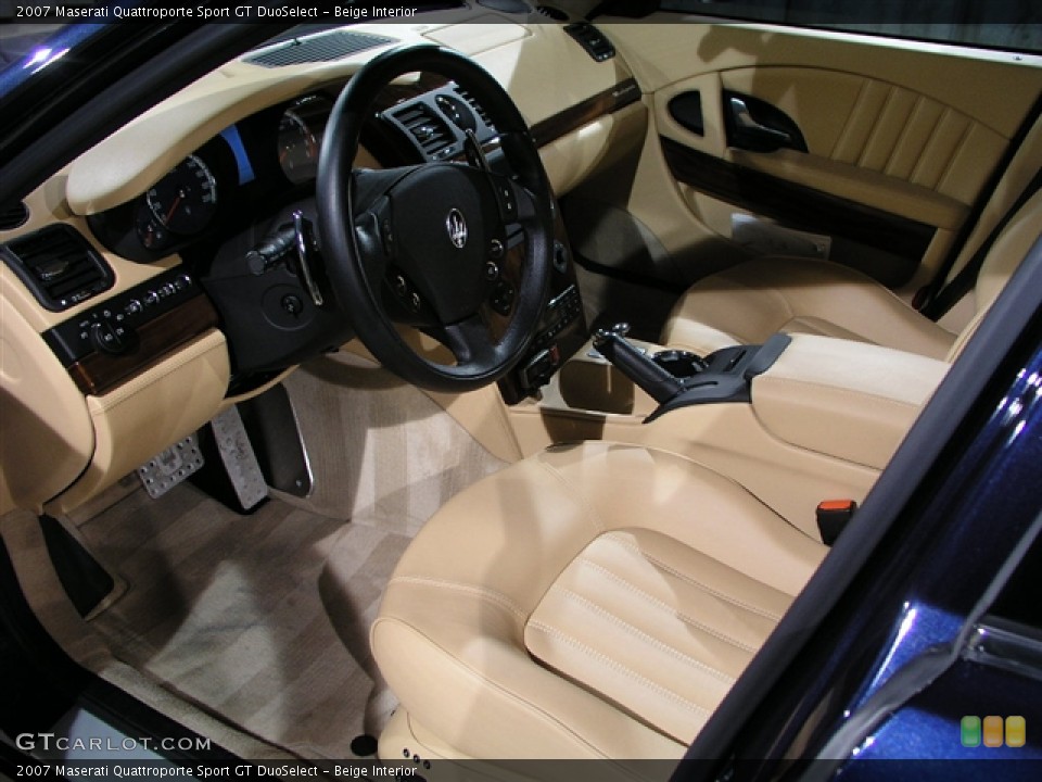 Beige Interior Prime Interior for the 2007 Maserati Quattroporte Sport GT DuoSelect #144783