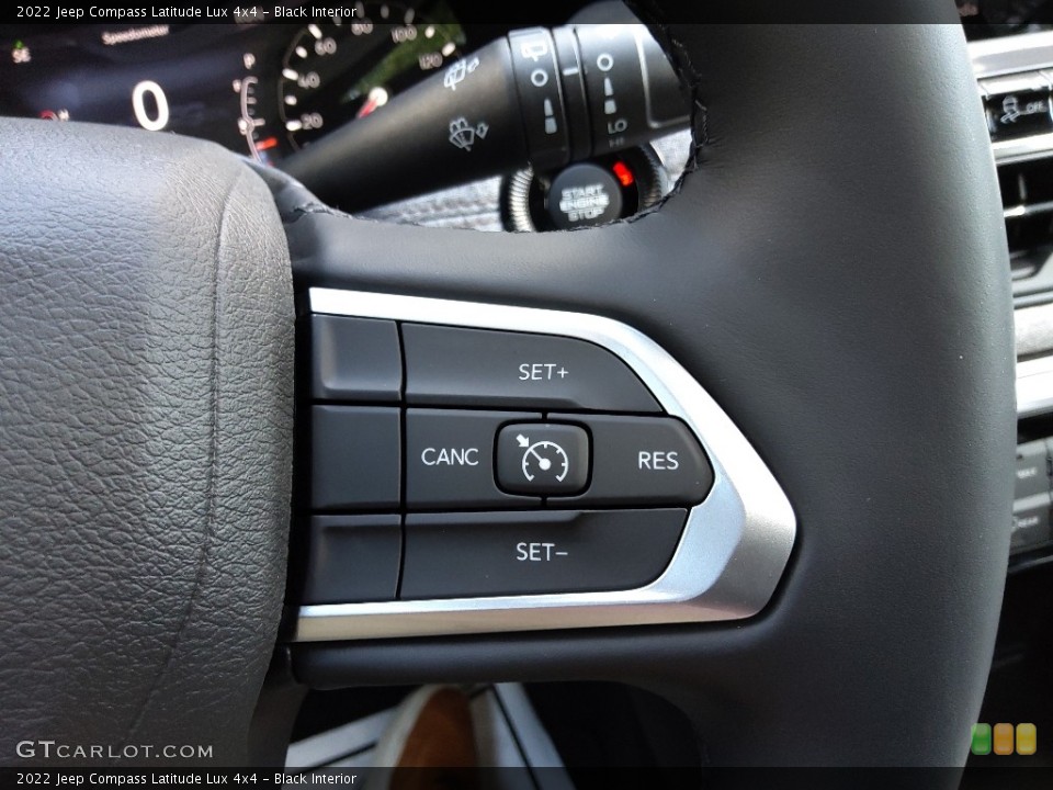 Black Interior Steering Wheel for the 2022 Jeep Compass Latitude Lux 4x4 #144783677