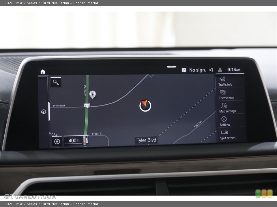 Cognac Interior Navigation for the 2020 BMW 7 Series 750i xDrive Sedan #144785278