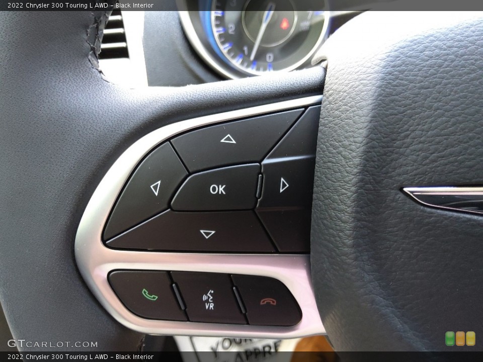 Black Interior Steering Wheel for the 2022 Chrysler 300 Touring L AWD #144786731