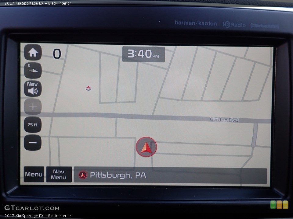 Black Interior Navigation for the 2017 Kia Sportage EX #144787508
