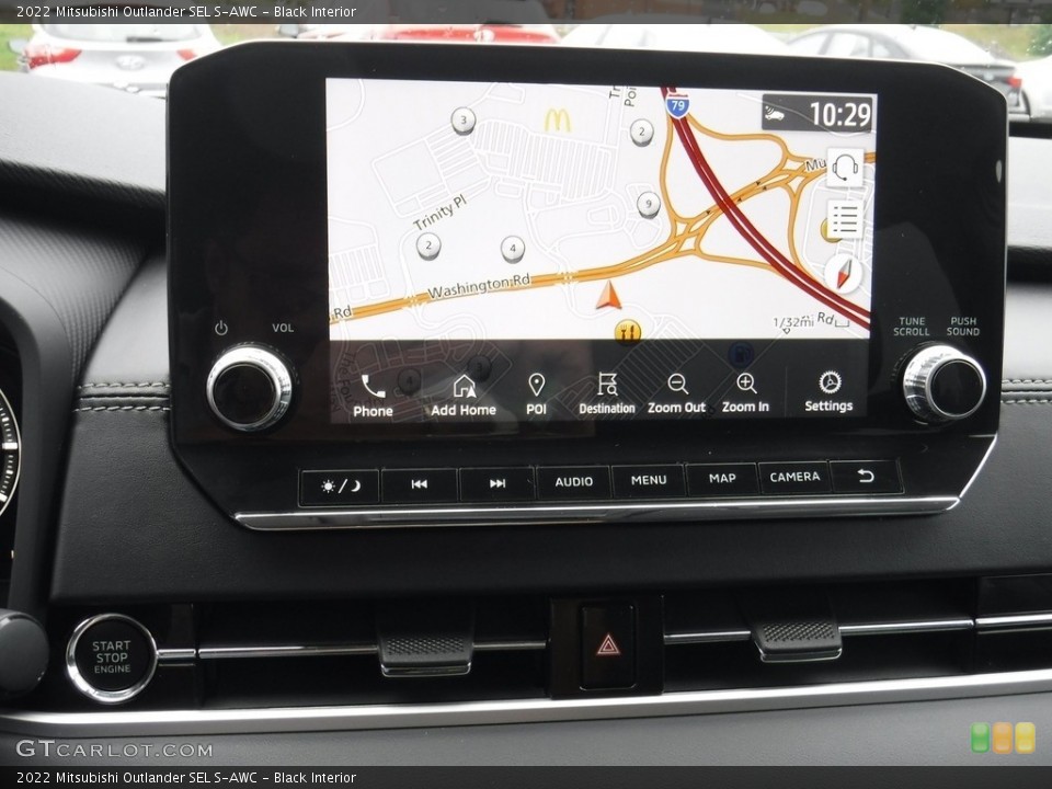 Black Interior Navigation for the 2022 Mitsubishi Outlander SEL S-AWC #144788719