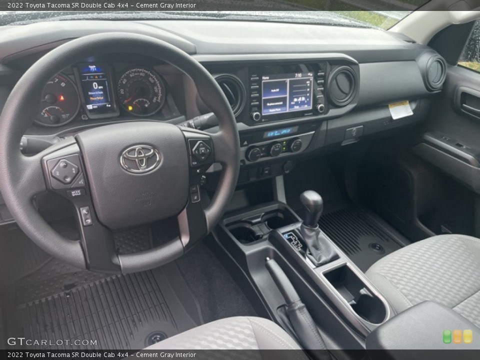 Cement Gray Interior Photo for the 2022 Toyota Tacoma SR Double Cab 4x4 #144790653