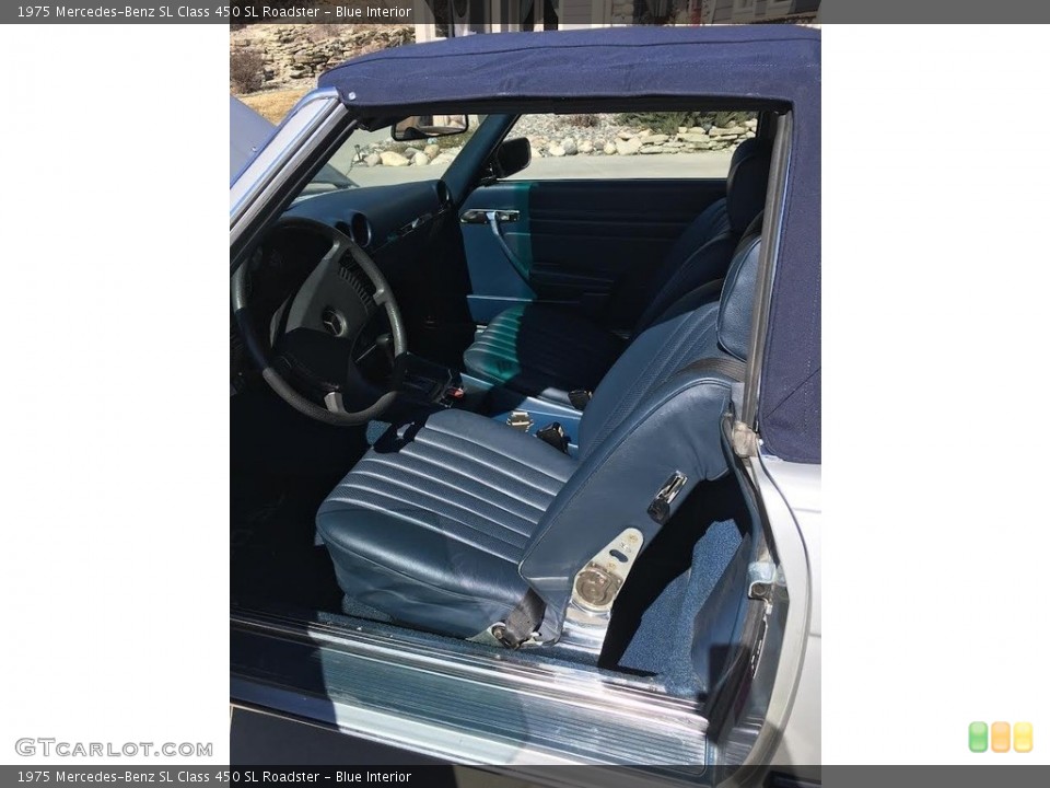 Blue 1975 Mercedes-Benz SL Class Interiors