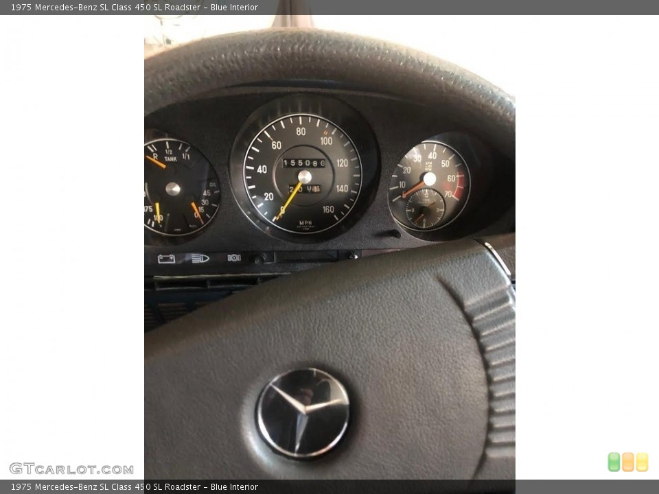 Blue Interior Gauges for the 1975 Mercedes-Benz SL Class 450 SL Roadster #144790735