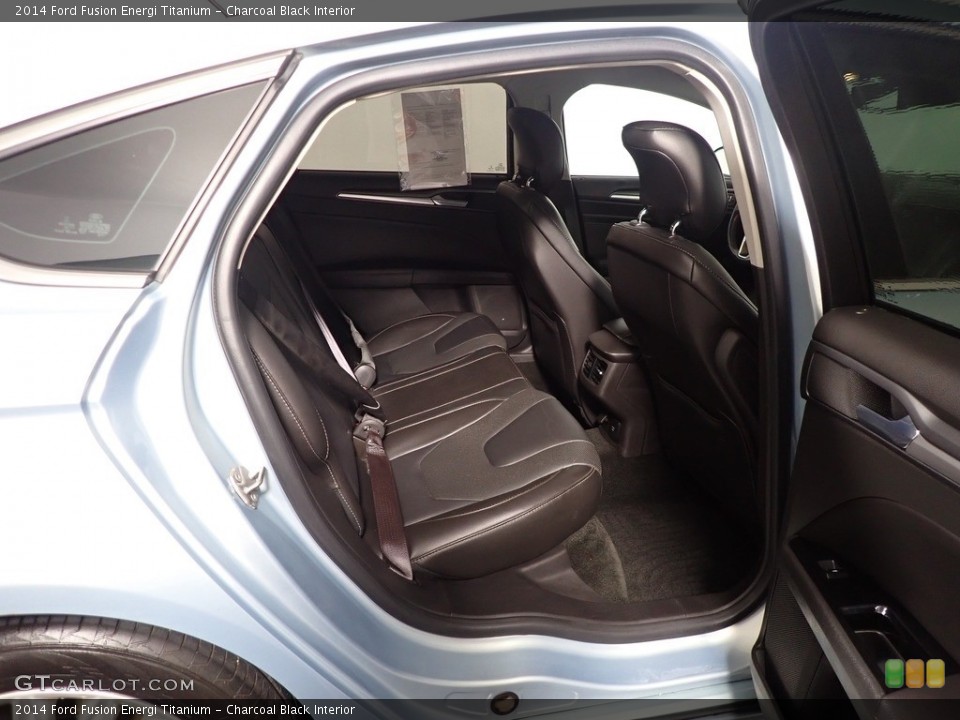 Charcoal Black Interior Rear Seat for the 2014 Ford Fusion Energi Titanium #144792223