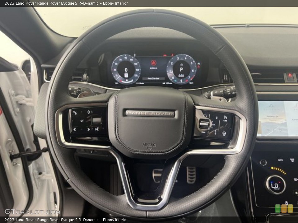 Ebony Interior Steering Wheel for the 2023 Land Rover Range Rover Evoque S R-Dynamic #144792544