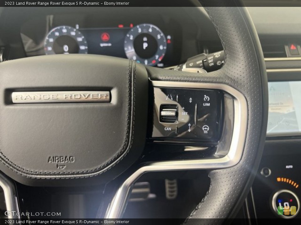 Ebony Interior Steering Wheel for the 2023 Land Rover Range Rover Evoque S R-Dynamic #144792592