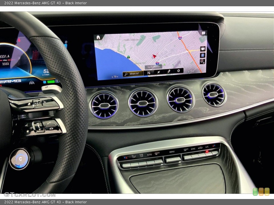 Black Interior Navigation for the 2022 Mercedes-Benz AMG GT 43 #144792694