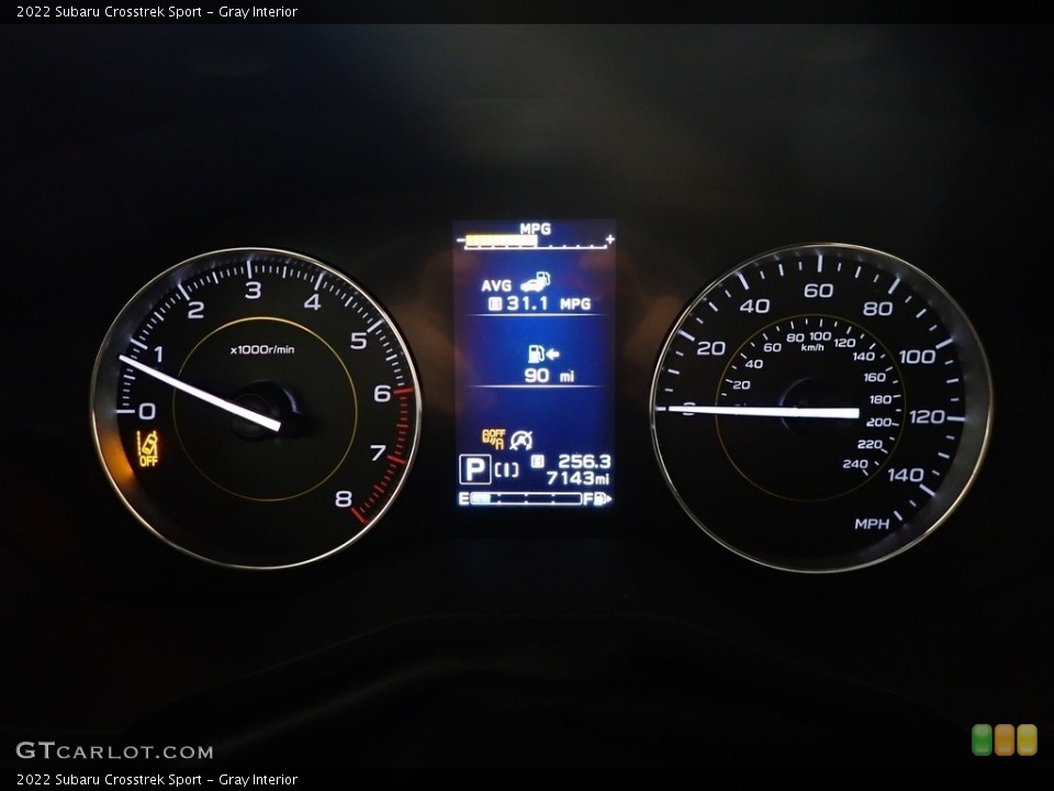 Gray Interior Gauges for the 2022 Subaru Crosstrek Sport #144794383