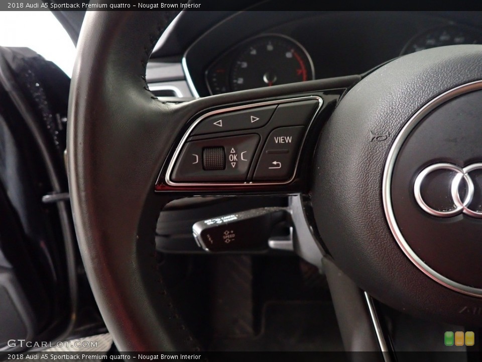 Nougat Brown Interior Steering Wheel for the 2018 Audi A5 Sportback Premium quattro #144795076