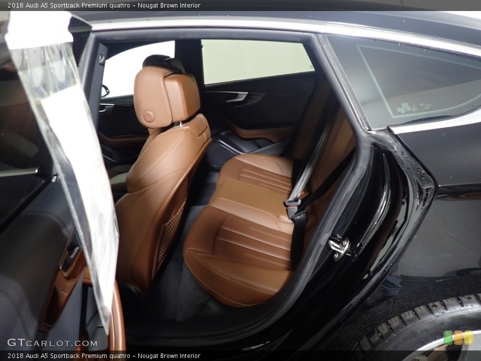 Nougat Brown Interior Rear Seat for the 2018 Audi A5 Sportback Premium quattro #144795157