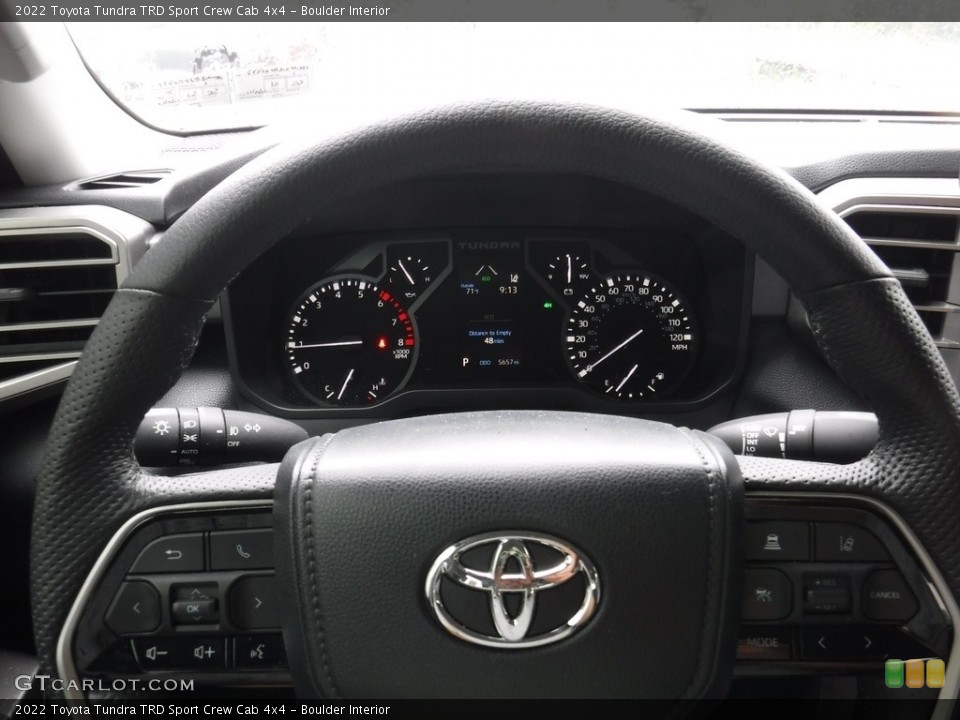 Boulder Interior Steering Wheel for the 2022 Toyota Tundra TRD Sport Crew Cab 4x4 #144795163