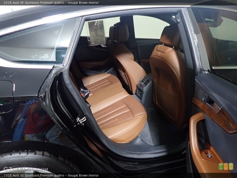 Nougat Brown Interior Rear Seat for the 2018 Audi A5 Sportback Premium quattro #144795193