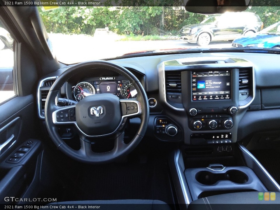 Black Interior Dashboard for the 2021 Ram 1500 Big Horn Crew Cab 4x4 #144800650