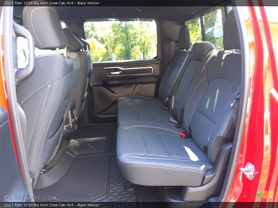Black Interior Rear Seat for the 2021 Ram 1500 Big Horn Crew Cab 4x4 #144800677