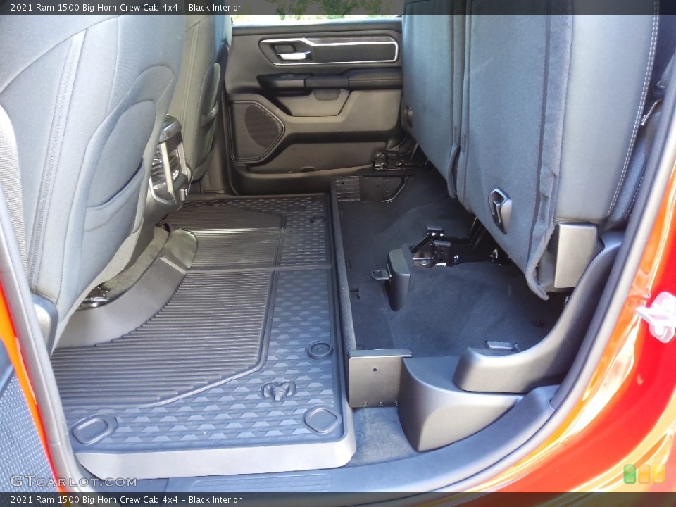 Black Interior Rear Seat for the 2021 Ram 1500 Big Horn Crew Cab 4x4 #144800710
