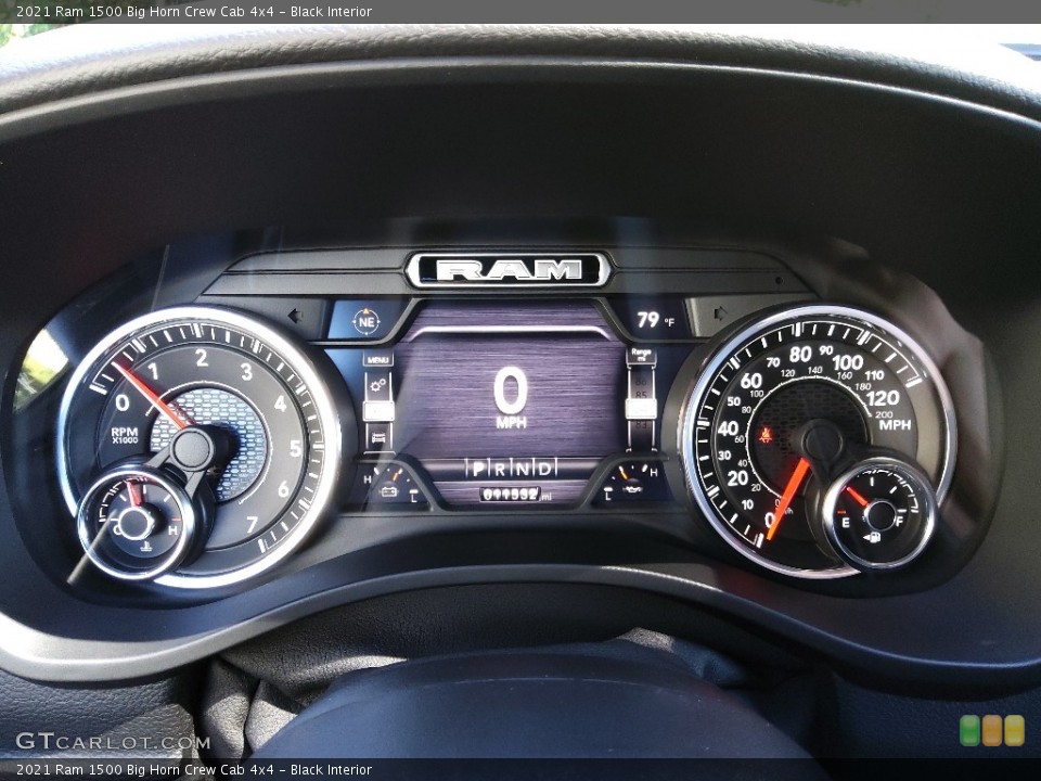 Black Interior Gauges for the 2021 Ram 1500 Big Horn Crew Cab 4x4 #144800845