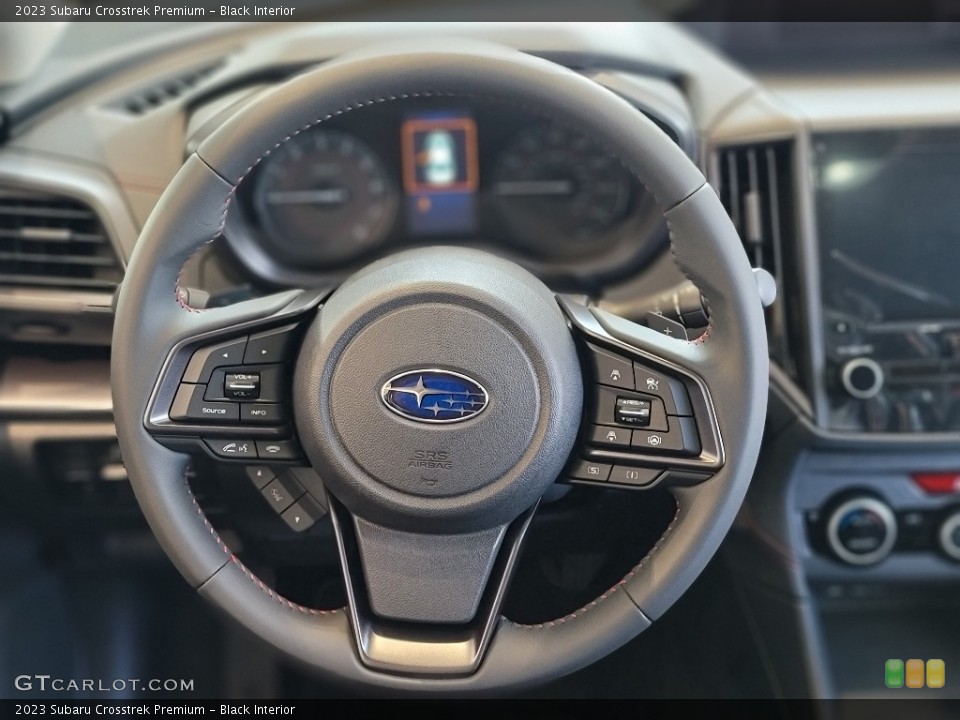 Black Interior Steering Wheel for the 2023 Subaru Crosstrek Premium #144801256