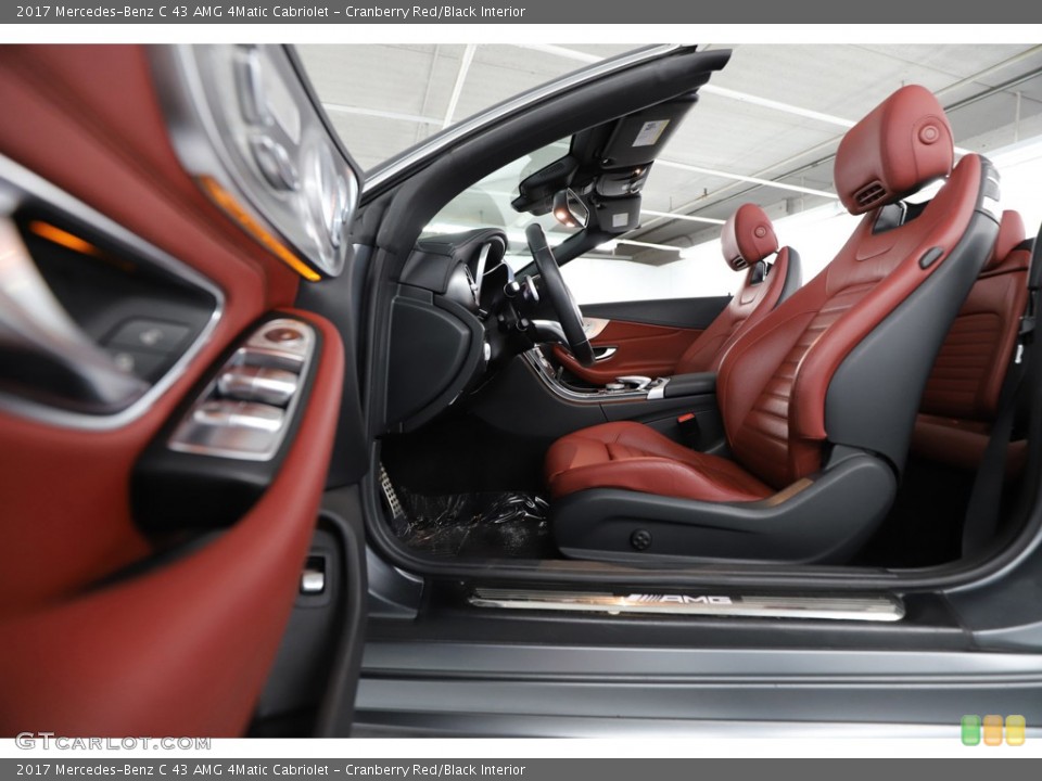 Cranberry Red/Black Interior Front Seat for the 2017 Mercedes-Benz C 43 AMG 4Matic Cabriolet #144801319