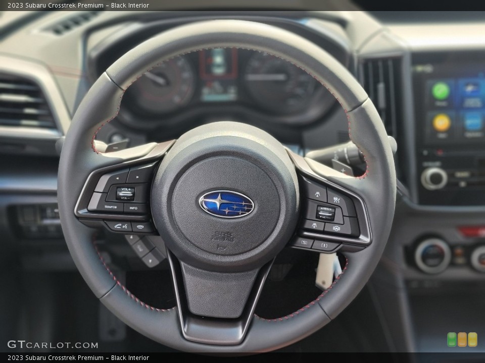 Black Interior Steering Wheel for the 2023 Subaru Crosstrek Premium #144801493