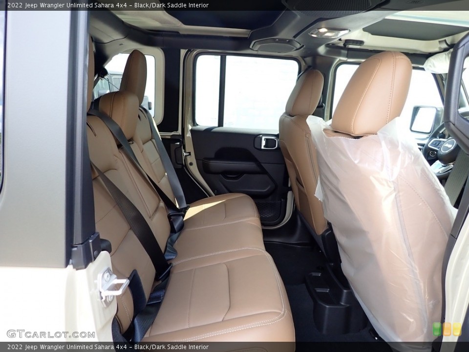Black/Dark Saddle Interior Rear Seat for the 2022 Jeep Wrangler Unlimited Sahara 4x4 #144801801