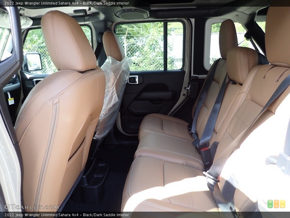 Black/Dark Saddle Interior Rear Seat for the 2022 Jeep Wrangler Unlimited Sahara 4x4 #144801820