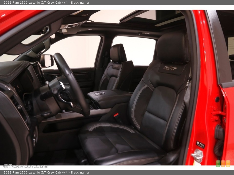 Black Interior Front Seat for the 2022 Ram 1500 Laramie G/T Crew Cab 4x4 #144802207