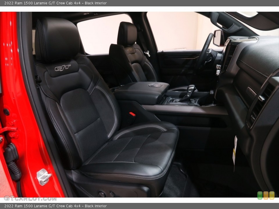 Black Interior Front Seat for the 2022 Ram 1500 Laramie G/T Crew Cab 4x4 #144802429