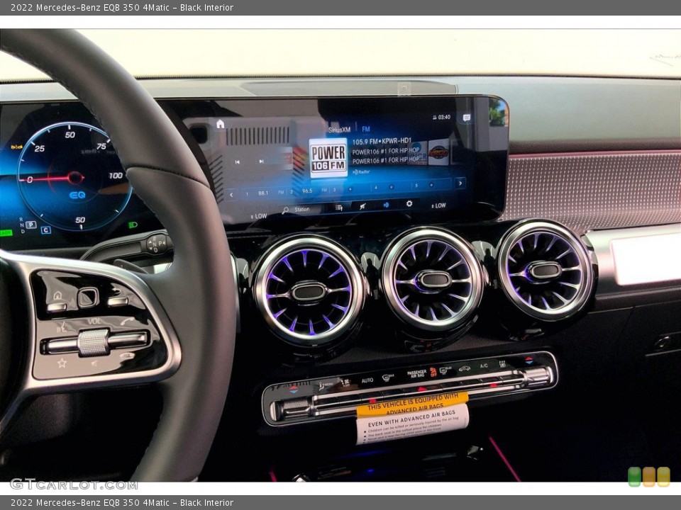 Black Interior Controls for the 2022 Mercedes-Benz EQB 350 4Matic #144802873