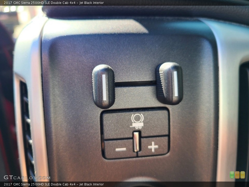 Jet Black Interior Controls for the 2017 GMC Sierra 2500HD SLE Double Cab 4x4 #144802903