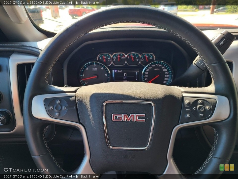 Jet Black Interior Steering Wheel for the 2017 GMC Sierra 2500HD SLE Double Cab 4x4 #144802951