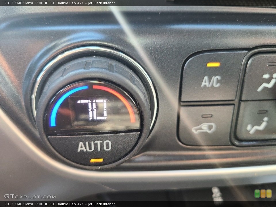 Jet Black Interior Controls for the 2017 GMC Sierra 2500HD SLE Double Cab 4x4 #144803119