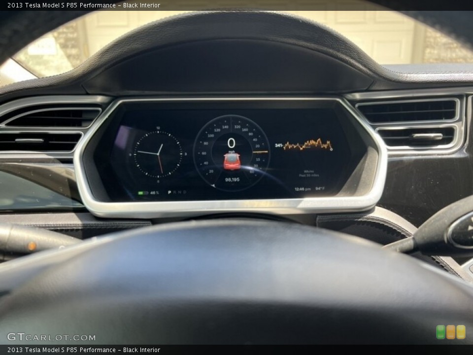 Black Interior Gauges for the 2013 Tesla Model S P85 Performance #144803320