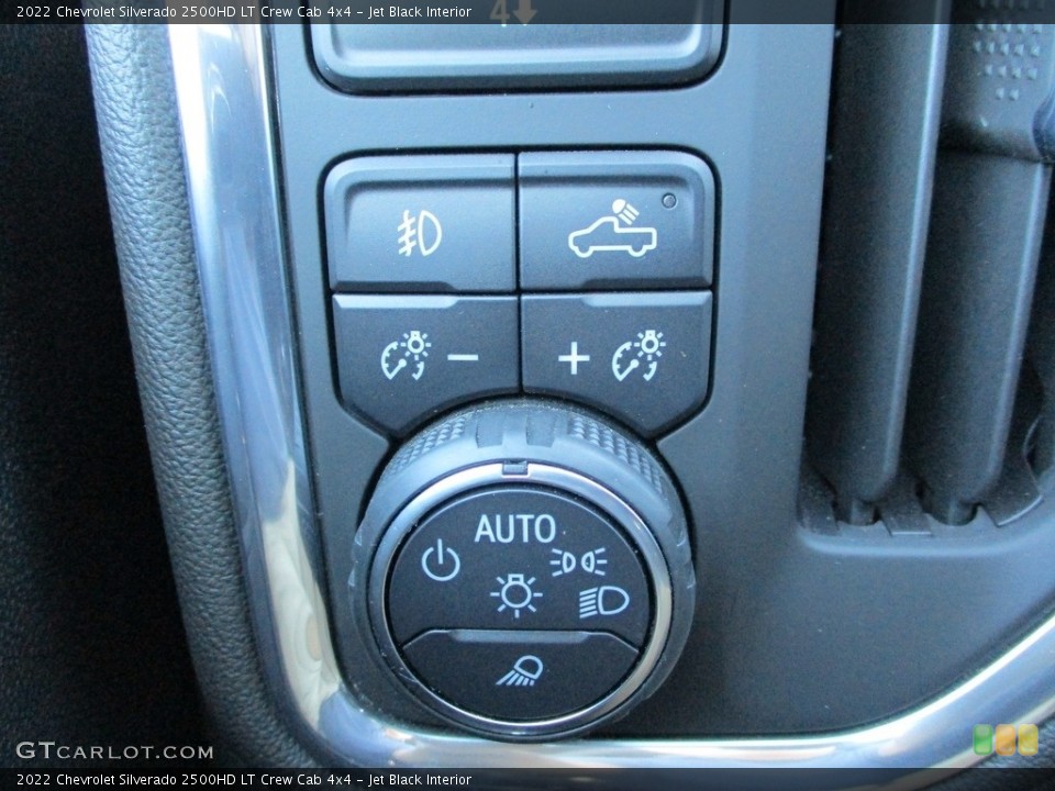 Jet Black Interior Controls for the 2022 Chevrolet Silverado 2500HD LT Crew Cab 4x4 #144804139