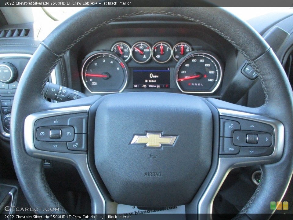 Jet Black Interior Steering Wheel for the 2022 Chevrolet Silverado 2500HD LT Crew Cab 4x4 #144804151