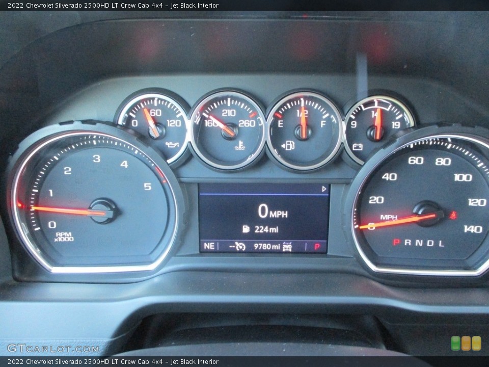 Jet Black Interior Gauges for the 2022 Chevrolet Silverado 2500HD LT Crew Cab 4x4 #144804157