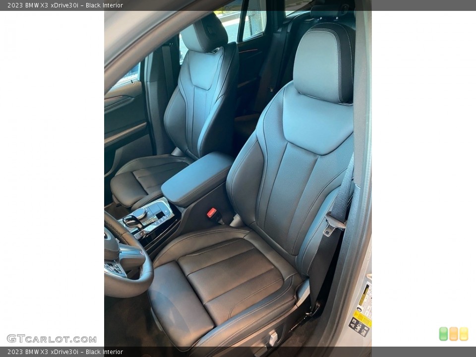 Black Interior Front Seat for the 2023 BMW X3 xDrive30i #144805119