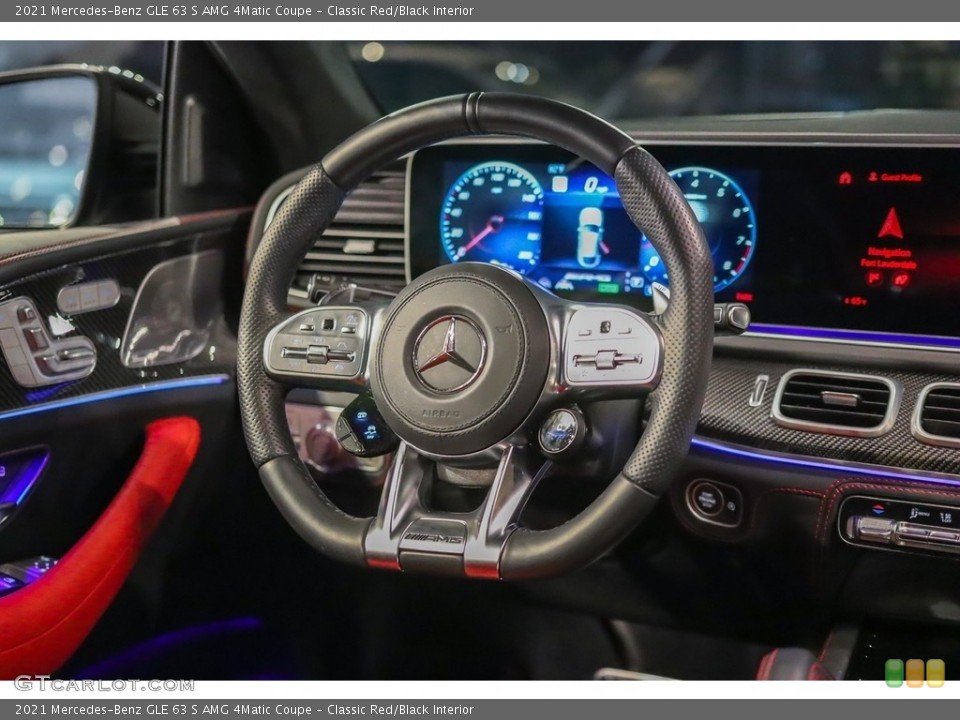 Classic Red/Black Interior Steering Wheel for the 2021 Mercedes-Benz GLE 63 S AMG 4Matic Coupe #144806998