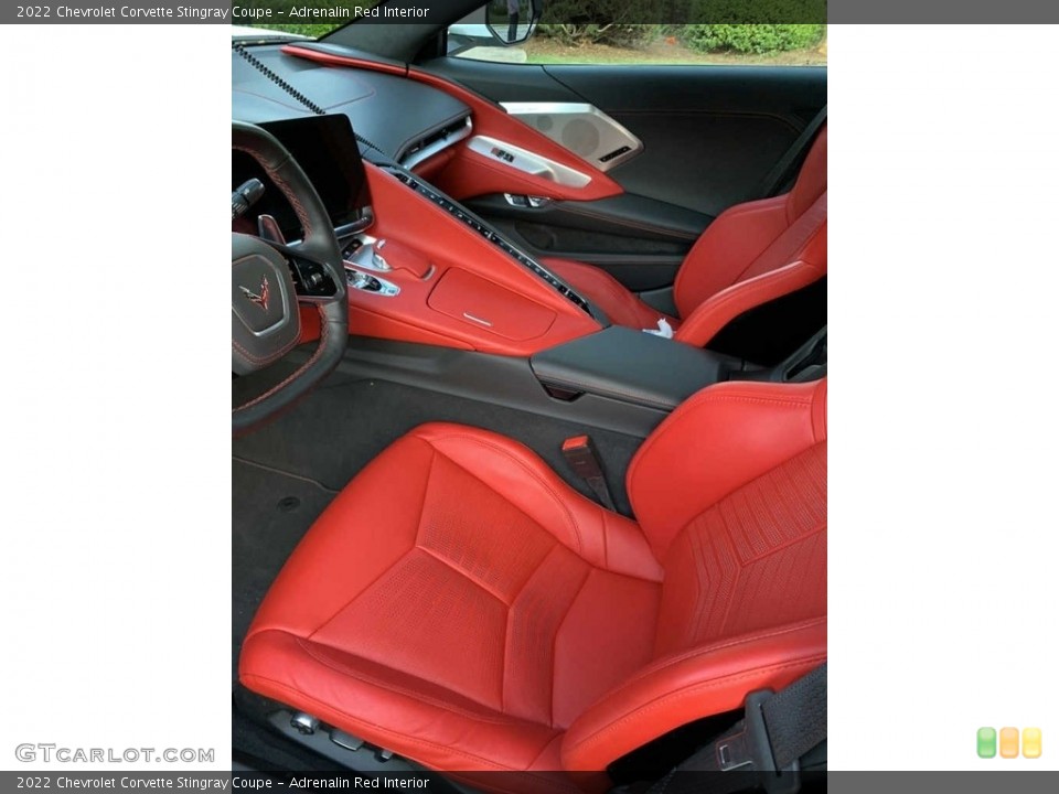 Adrenalin Red Interior Front Seat for the 2022 Chevrolet Corvette Stingray Coupe #144808007