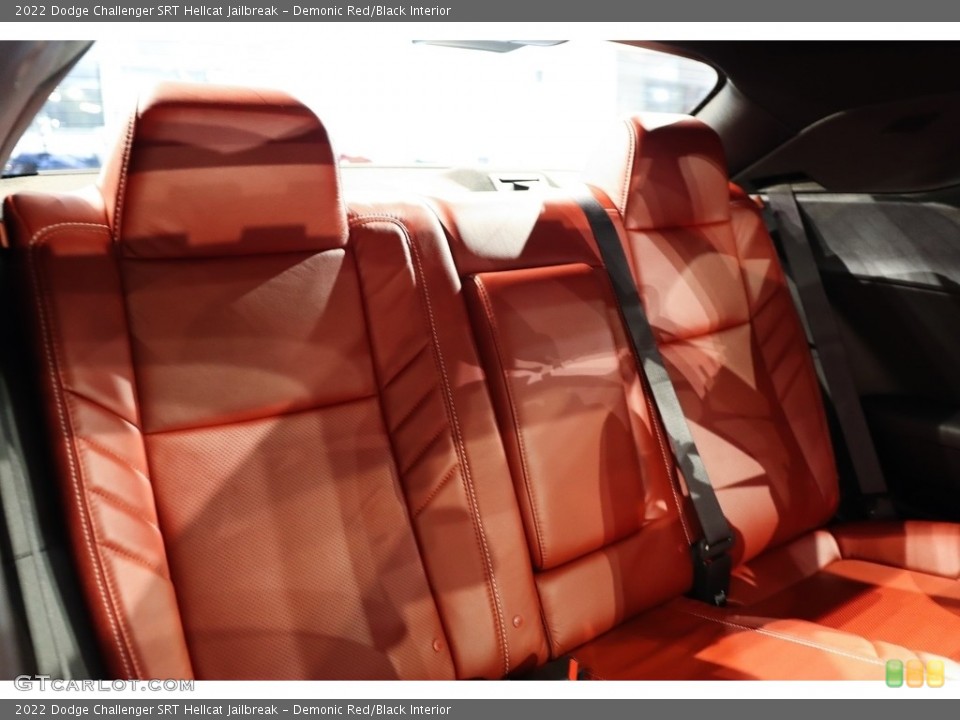 Demonic Red/Black Interior Rear Seat for the 2022 Dodge Challenger SRT Hellcat Jailbreak #144808189