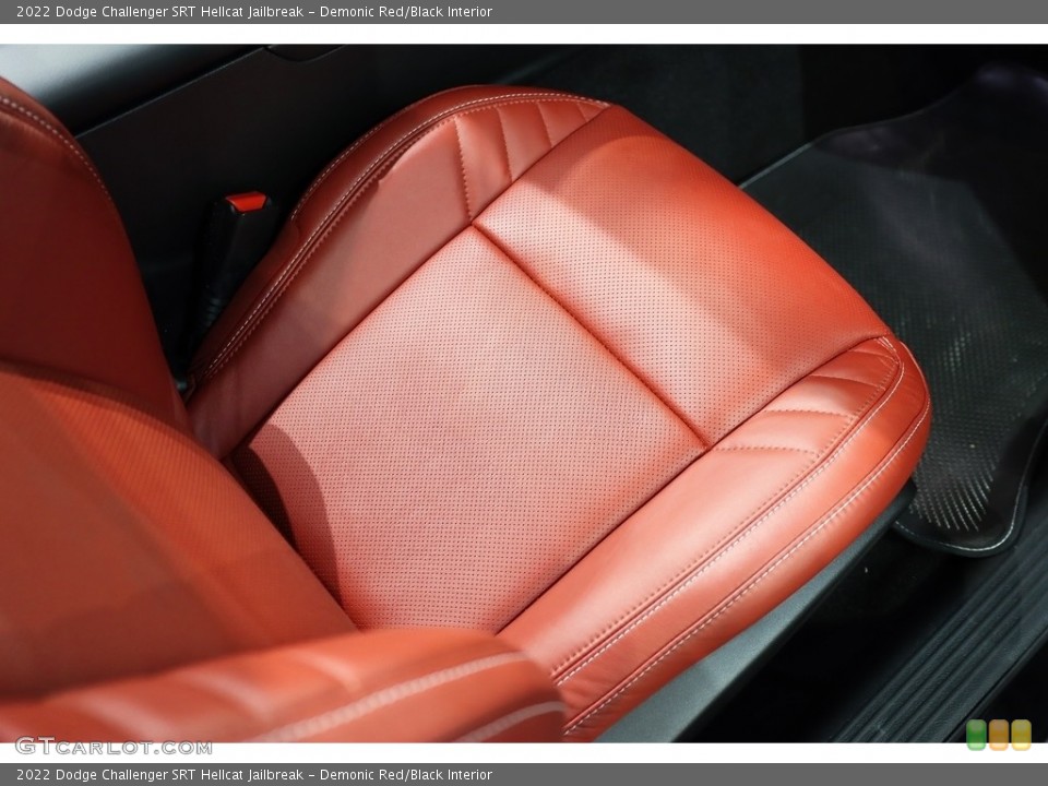 Demonic Red/Black Interior Front Seat for the 2022 Dodge Challenger SRT Hellcat Jailbreak #144808225